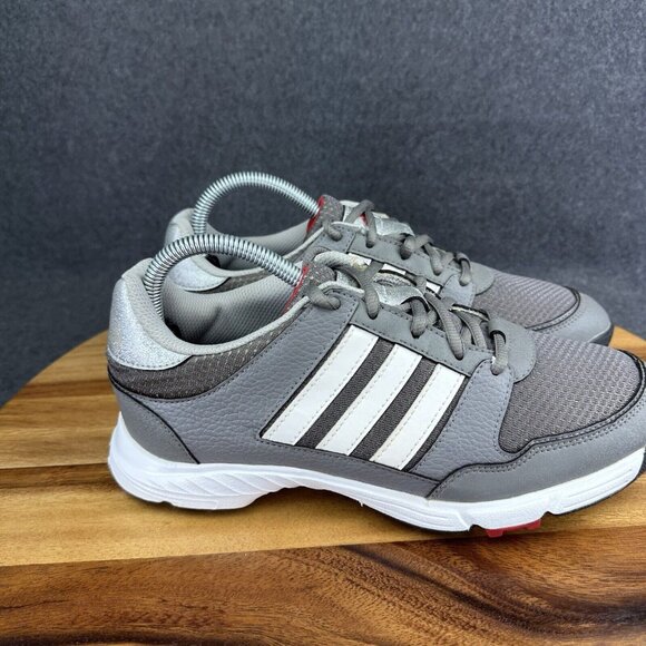 Adidas Mens 7.5 Tech Response 4.0 Spiked Golf Shoes Gray White Q47083 - Picture 3 of 12